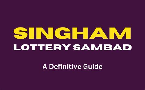 singham lottery sambad